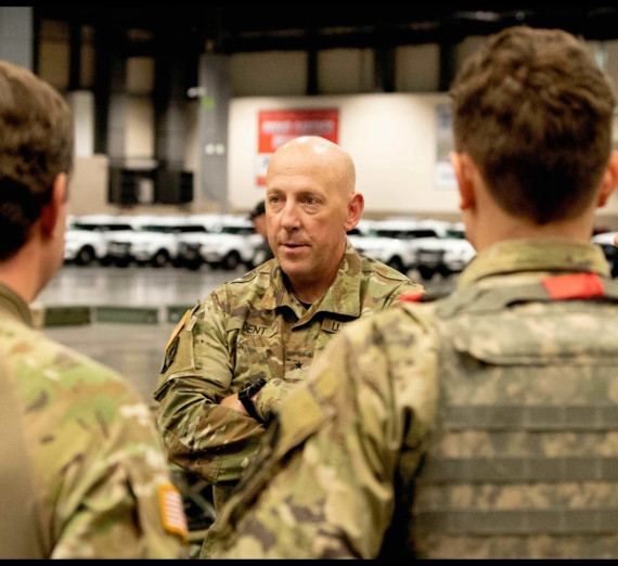 Brigadier General Dan Dent leads his team