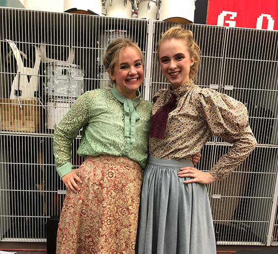 Alexa Robinson prepares for a semi-professional production of Oklahoma. 